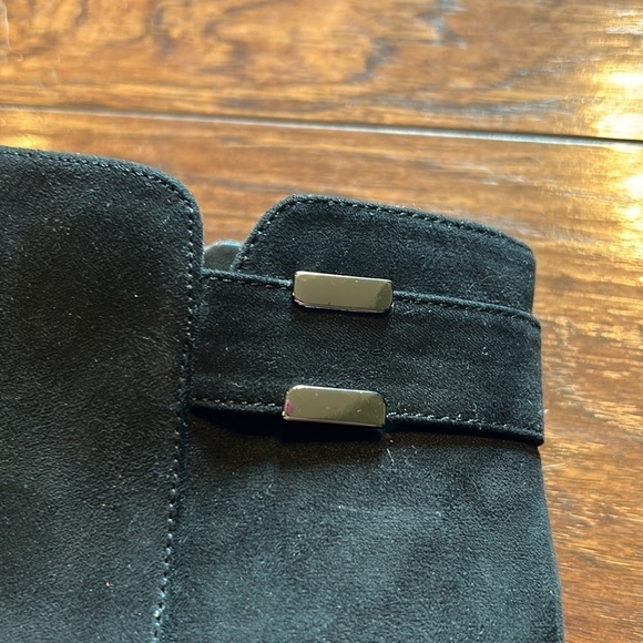 Alfani Womens Step 'N Flex Faust Booties Suede Almond Toe Ankle Fashion Boots - Picture 10 of 12